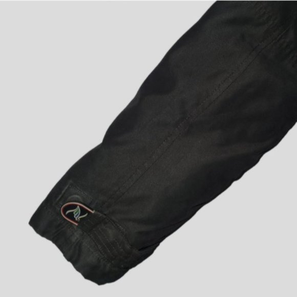 Black Mid Length Parka Coat with Interior Fur Lining - Picture 10 of 16